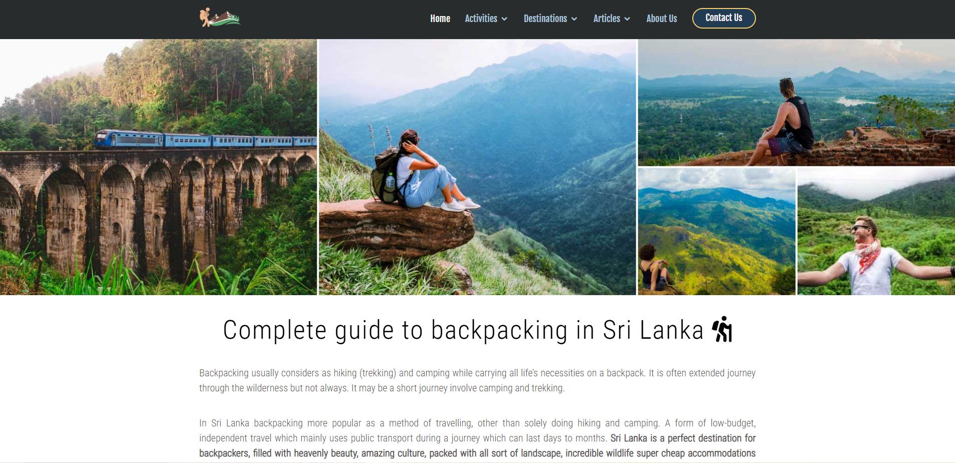 lankabackpacking.com - Sri Lanka backpacking guide website