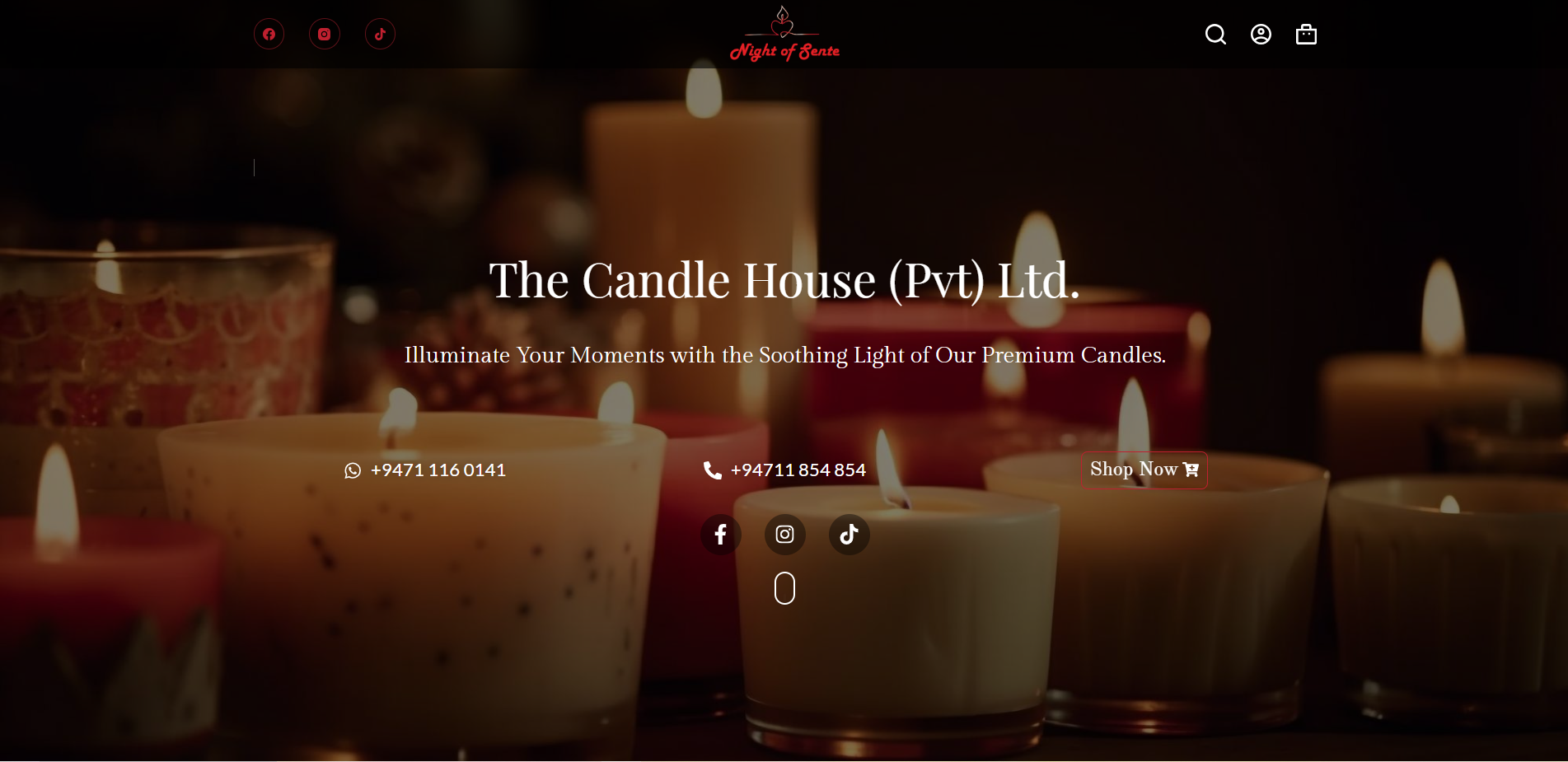 thecandlehouse.lk - The Candle House website